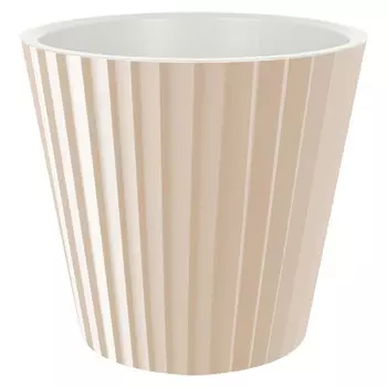 горшок двойной Sand 5,8л d23см h20,8см молочный шоколад пластик