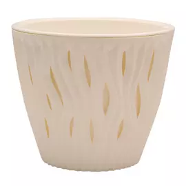 горшок двойной Вдохновение 4,5л d21cм h18см белый пластик