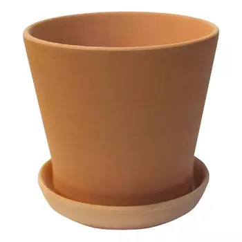 горшок керамический с поддоном 1,8л d17см терракот