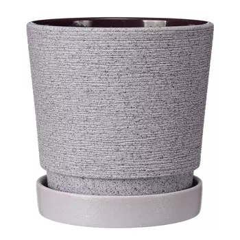 горшок керамический с поддоном нест сиреневый D165 платан 1,9 л