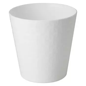 горшок пластиковый Diamond Petit белый d19см