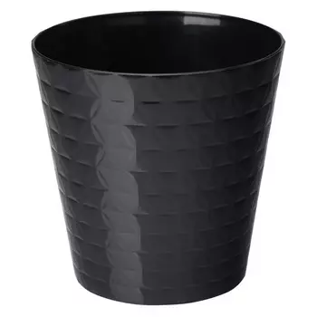 горшок пластиковый Diamond Petit черный d15см