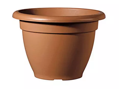 горшок пластиковый Тиволи, 25 см, терракотовый