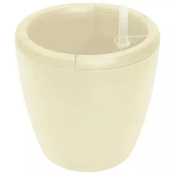 горшок с автополивом InGreen Munchen 1,6л d16см h18,6мм белый пластик