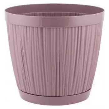 горшок с поддоном Barcelona 9,6л d27см h24,3см морозная слива пластик