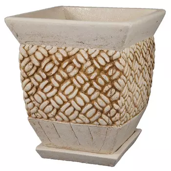 горшок с поддоном Орфия N1 14л шамот