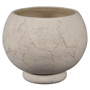 горшок с поддоном Шар микро d13 1,2л шамот