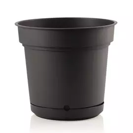 горшок с прикорневым поливом Hydral 46,5л d48см h43см темно-серый пластик