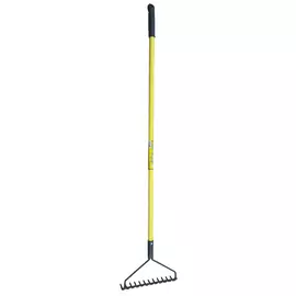 грабли прямые с 12 прямым зубьями Усадьба Люкс с черенком и выносной тулейкой