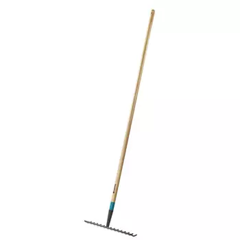 грабли прямые с 15 прямыми зубьями GARDENA ClassicLine 120х38см