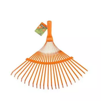 грабли веерные пластинчатые KENDO 22 зуба сталь без черенка