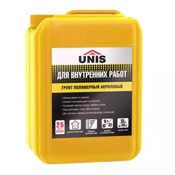 грунт акриловый UNIS 10л, арт.GRUNT-VR-10