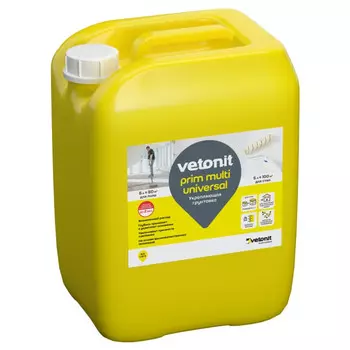 грунт акриловый ВЕТОНИТ Прим Мульти Универсал универсальный 5 л, арт. 173359