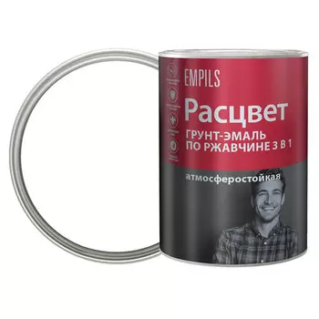 грунт-эмаль 3в1 РАСЦВЕТ белая 0,9 кг, арт.65172