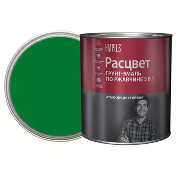 грунт-эмаль 3в1 РАСЦВЕТ зеленая 2,7 кг, арт.65194
