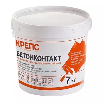 грунт КРЕПС бетонконтакт 7кг, арт.Бетонконтакт-7
