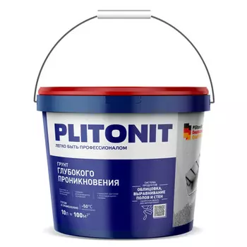 грунт PLITONIT Грунт Глубокого проникновения 10л, арт. Н010886
