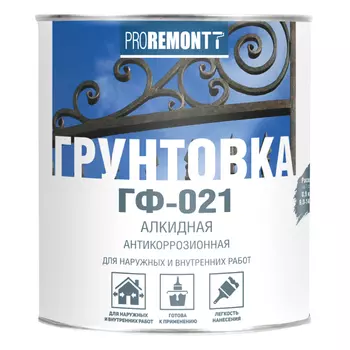 грунт PROREMONTT ГФ-021 0,9кг серый