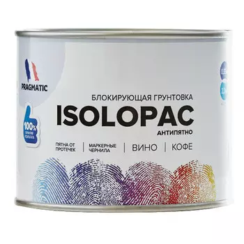 грунтовка для блокирования бытовых пятен PRAGMATIC isolopac 0,33л, арт.150-450