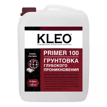 грунтовка KLEO PRIMER глубокого проникновения 10л, арт.085 PRIMER 100