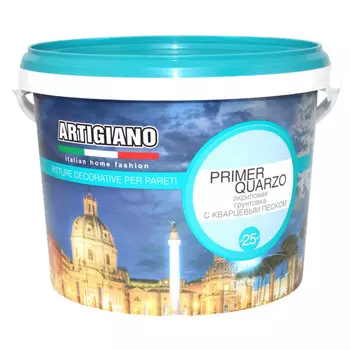 грунтовка с кварцевым наполнителем ARTIGIANO Primer Quarzo 2,5л белая, арт.14142
