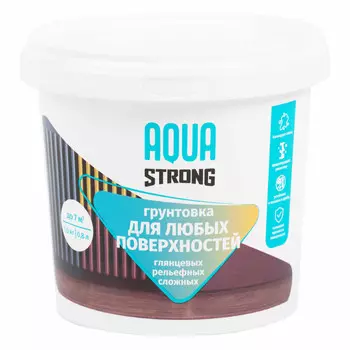 грунтовка в/д AQUASTRONG для любых поверхностей 1,0 кг прозрачная, арт. 4607130865767
