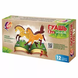 гуашь ЛУЧ Зоо 12цв по 15мл