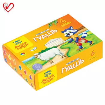 гуашь Мульти-Пульти Енот в Греции 6 цветов по 17,5мл