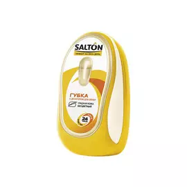 губка для обуви SALTON, бесцветная, для гладкой кожи, с дозатором