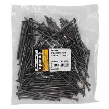гвозди строительные 3,0х70мм 0,5 кг