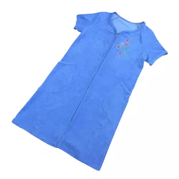 халат махр. р-р 54-56 голубой, арт.Х-19-5456-Г