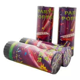 хлопушка пневматическая 11см 3м конфетти фольга