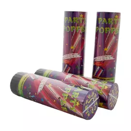 хлопушка пневматическая 16см 3м конфетти фольга