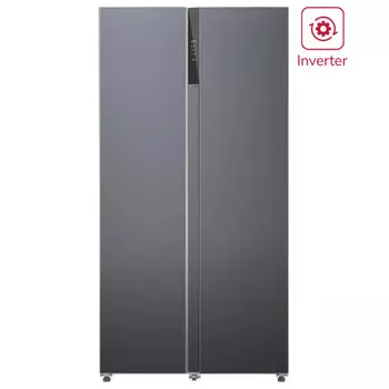 холодильник двухкамерный LEX LSB530DgID Side-by-Side темно-серебристый