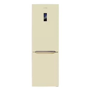 холодильник двухкамерный MAUNFELD MFF187NFBG10 187x59,5x66см бежевый