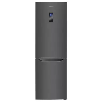 холодильник двухкамерный MAUNFELD MFF187NFS10 187x59,5x66см серый