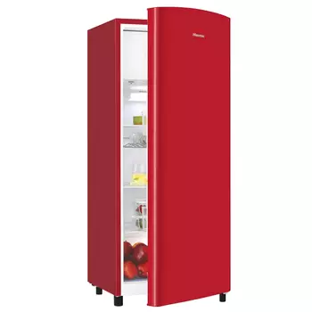 холодильник однокамерный HISENSE RR220D4AR2 128х52x54см красный