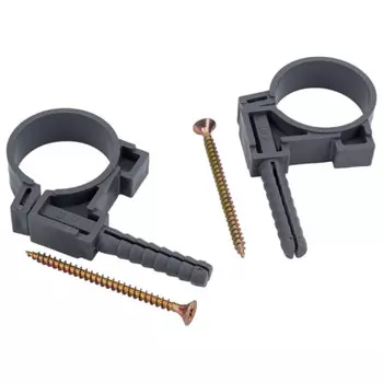 хомут с дюбелем для трубы 40мм 2шт