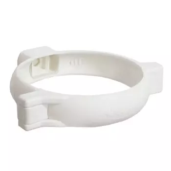 хомут трубы d80мм белый ПВХ