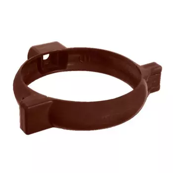 хомут трубы d80мм коричневый ПВХ