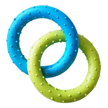 игрушка для собак HOMEPET Два кольца с шипами 13см
