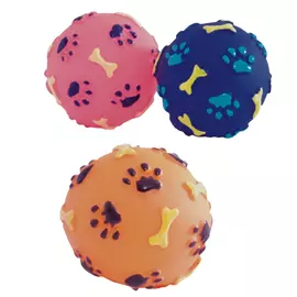 игрушка для собак Мяч с отпечатками 8см в асс-те