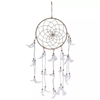 изделие декоративное Ловец снов 230х5х700мм белый джут