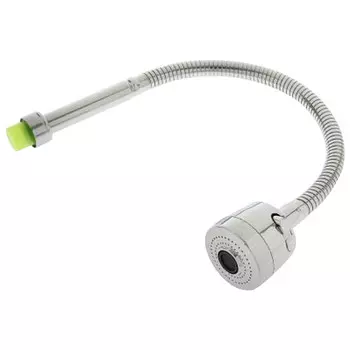 излив для смесителя елочка РМС гибкий хром