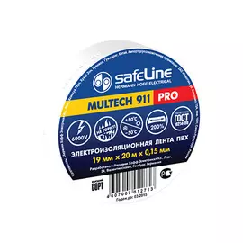 изолента Safeline 19ммХ20м белый