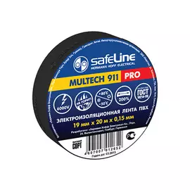 изолента Safeline 19ммХ20м черный