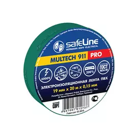 изолента Safeline 19ммХ20м зеленый