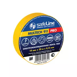 изолента Safeline 19ммХ20м желтый