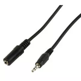 кабель 3.5Stereo-3.5Stereo LINCOM LIN-09-012 штекер-гнездо 1,2м черн.