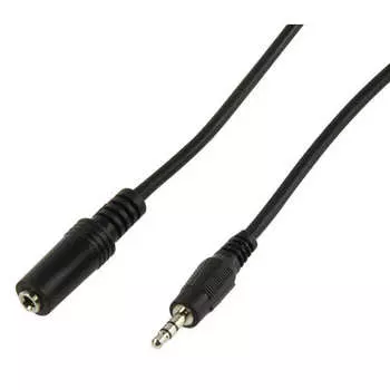 кабель 3.5Stereo-3.5Stereo LINCOM LIN-09-012 штекер-гнездо 1,2м черн.